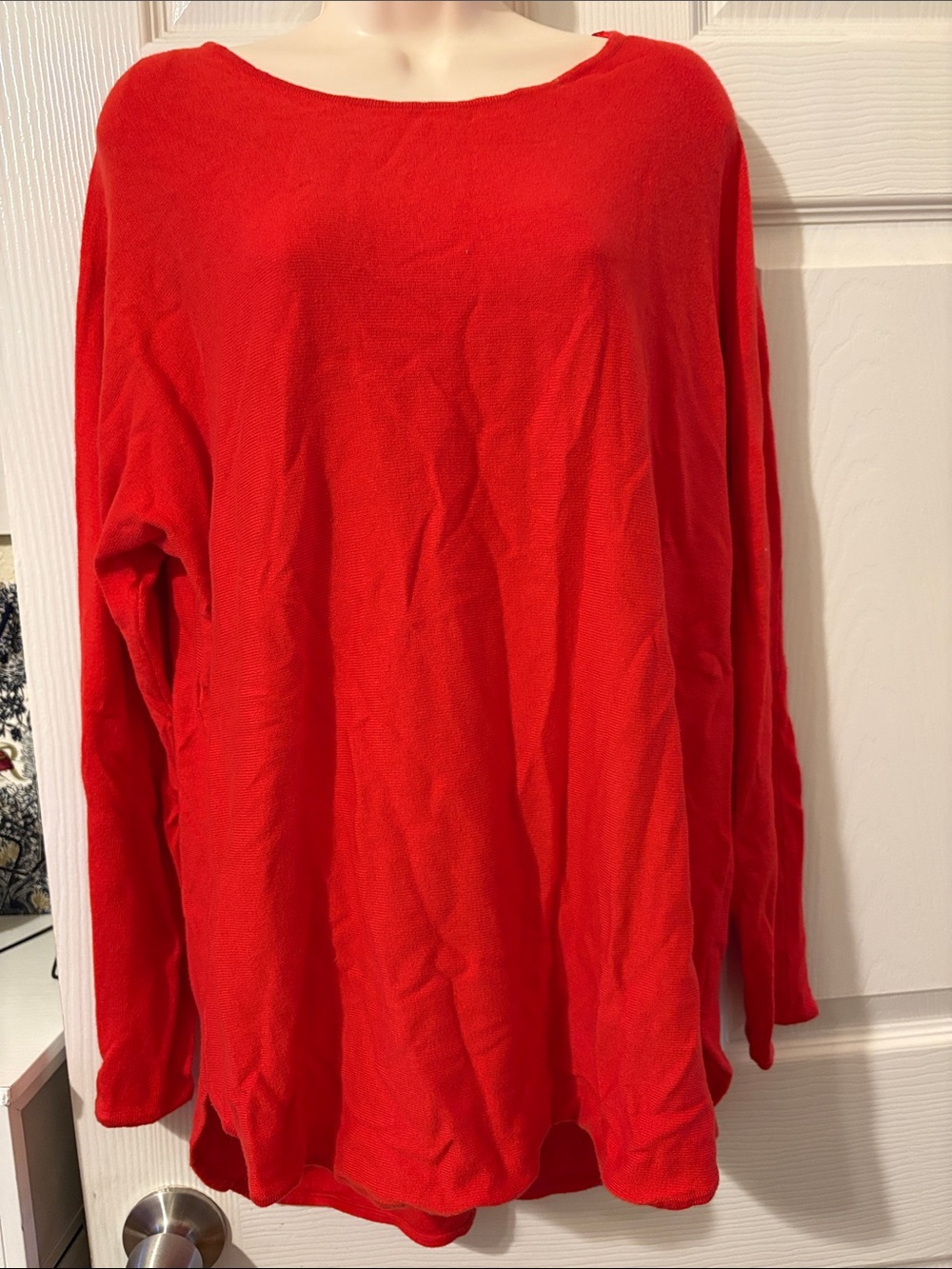 Michael Kors Red Lightweight Pullover Sweater